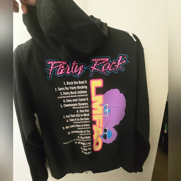 Black Party Rock Hoodie - Picture 2 of 5